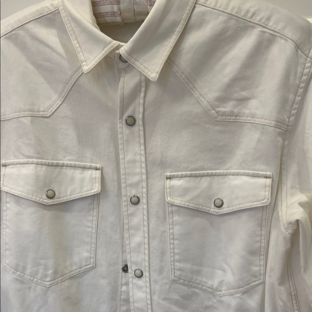 White Button-Up Shirt - Picture 4 of 15